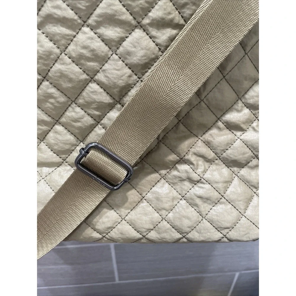 Hsitandy‎ Beige Waterproof quilted tote bag NEW